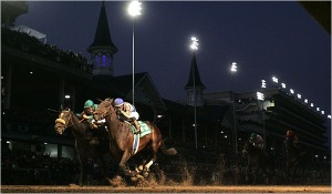 Zenyatta and Blame duking it out at the finish of the 2010 BC Clasic